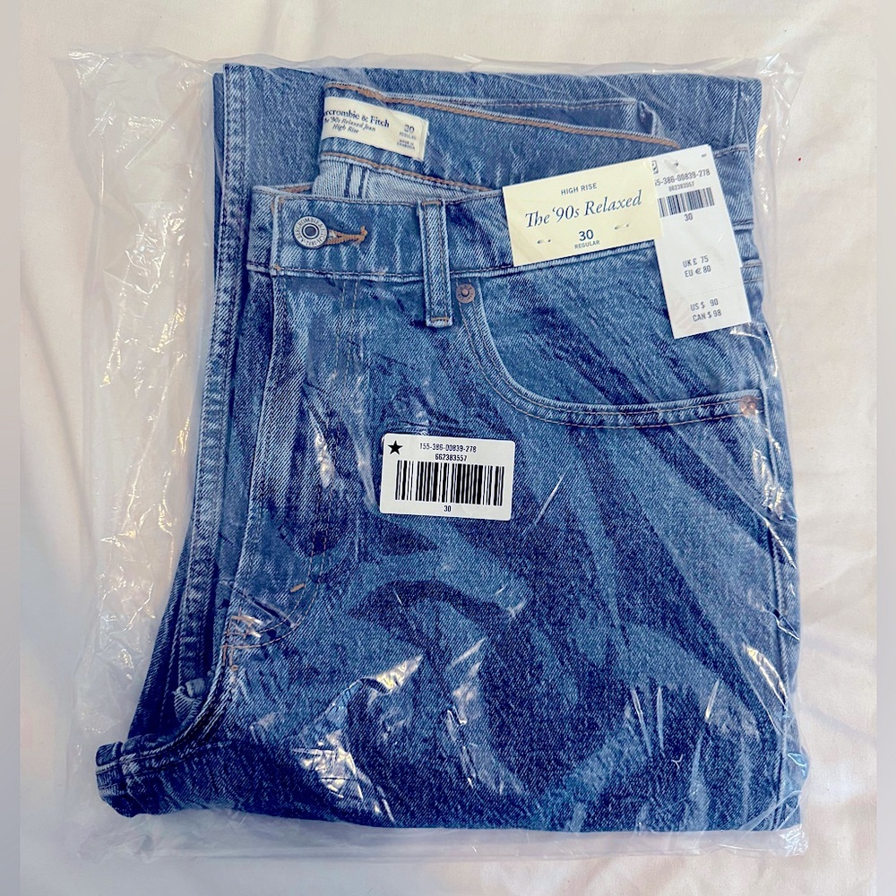 Abercrombie & Fitch Blue High Rise Jeans